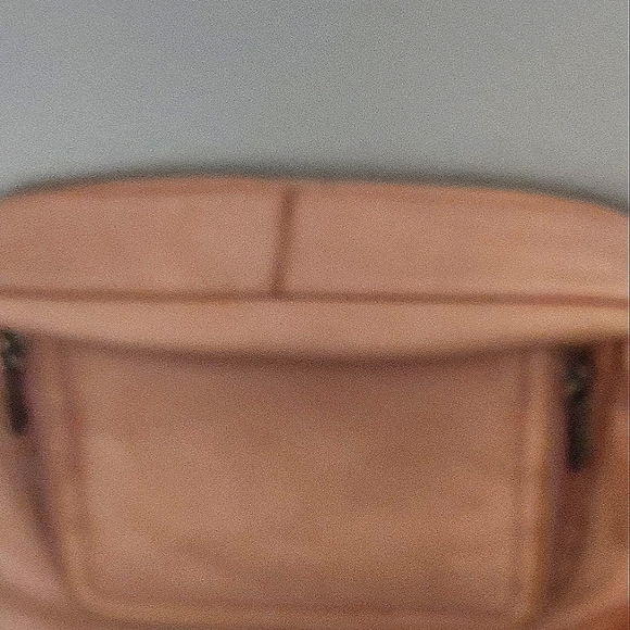 STONE AND CO BLUSH LEATHER SHOULDER BAG 8" STRAP DROP MEASURES 12", 8" H,  2" D - Picture 3 of 5